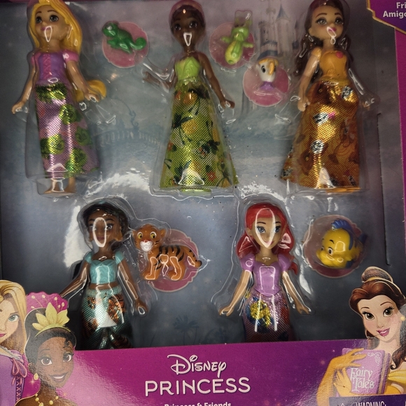 Mattel Disney Princess And Friends Posable Dolls Character Friends Set - Picture 6 of 7